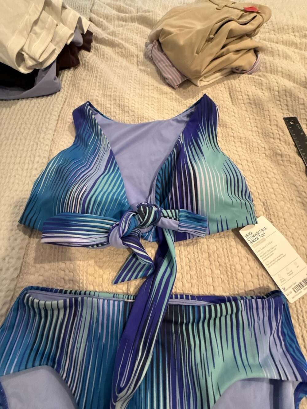 Athleta Ibiza Convertible Bikini Top and Full Bottom Set - Picture 2 of 6